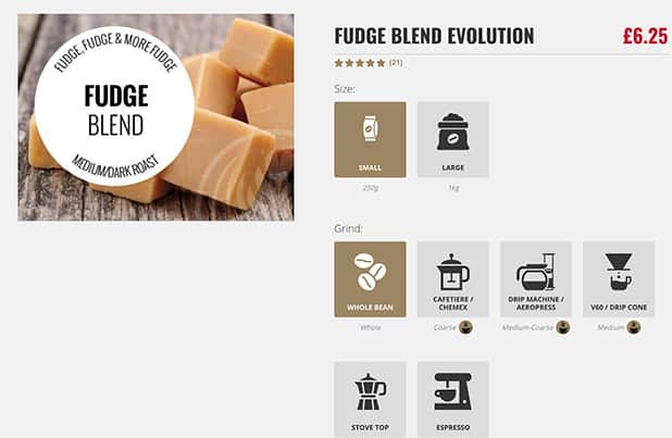 Online Coffee Selling Product Page