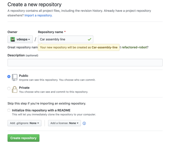 github-new-repo