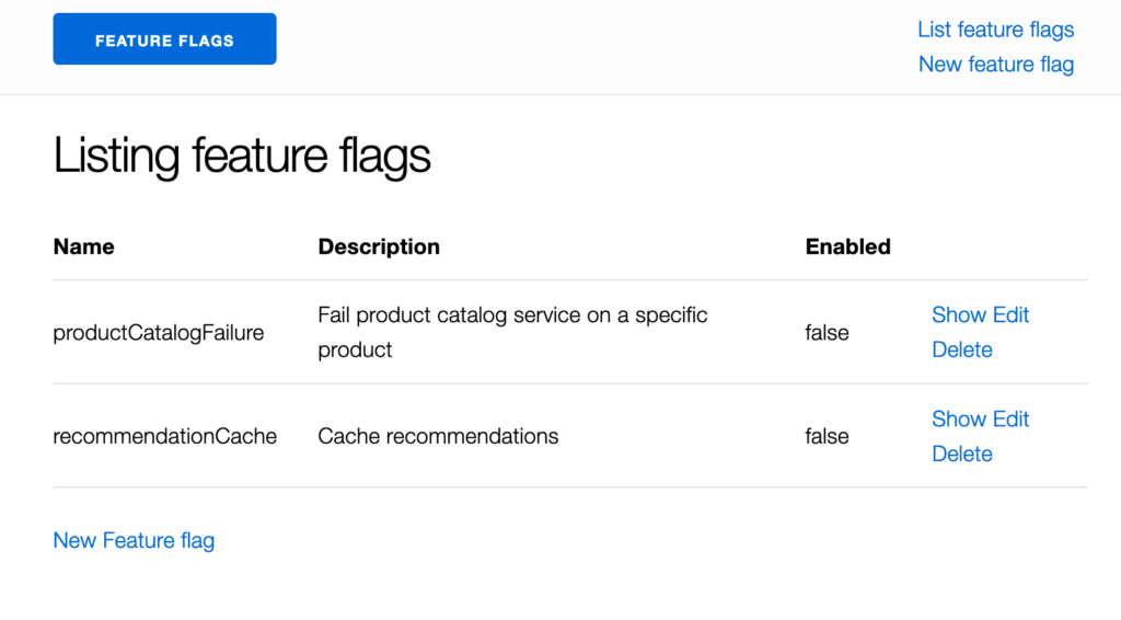 Feature flags