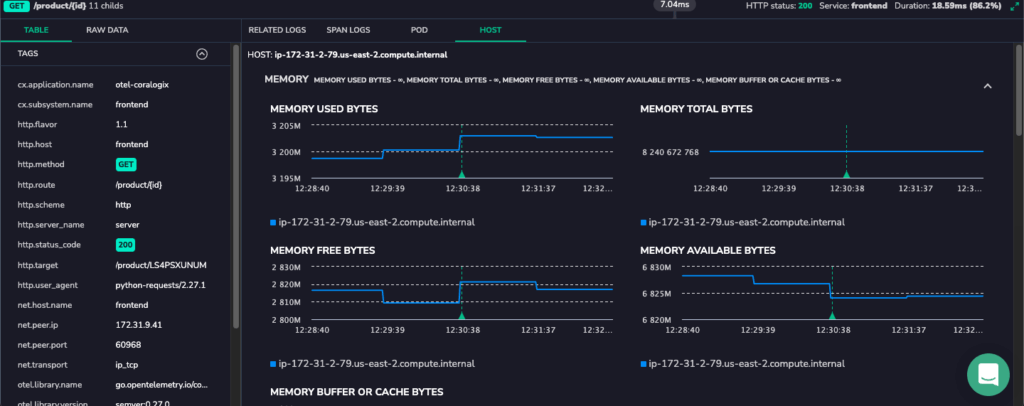 apm host metrics