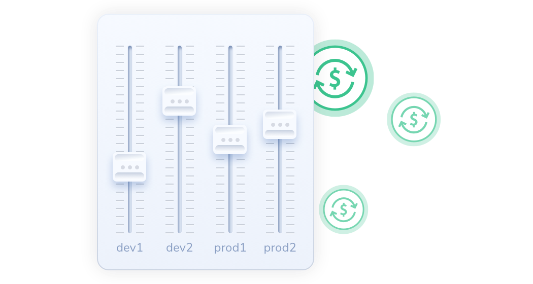 cloud cost optimization & tco prioritization sliders