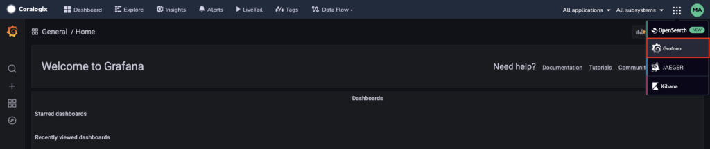 Welcome to Grafana