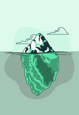 an iceberg